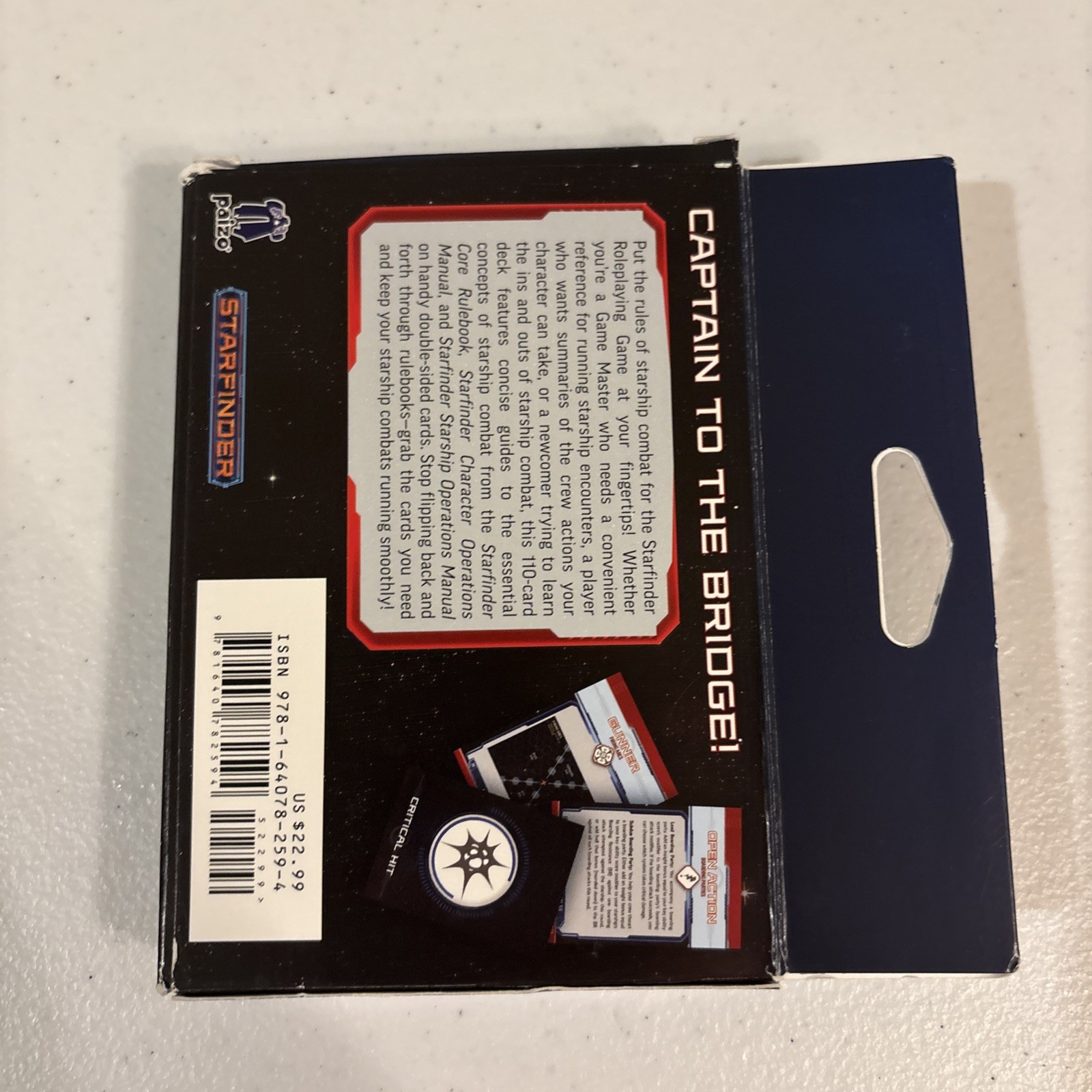 Starfinder Starship Combat Reference Cards by Paizo Inc. (2021, Game)