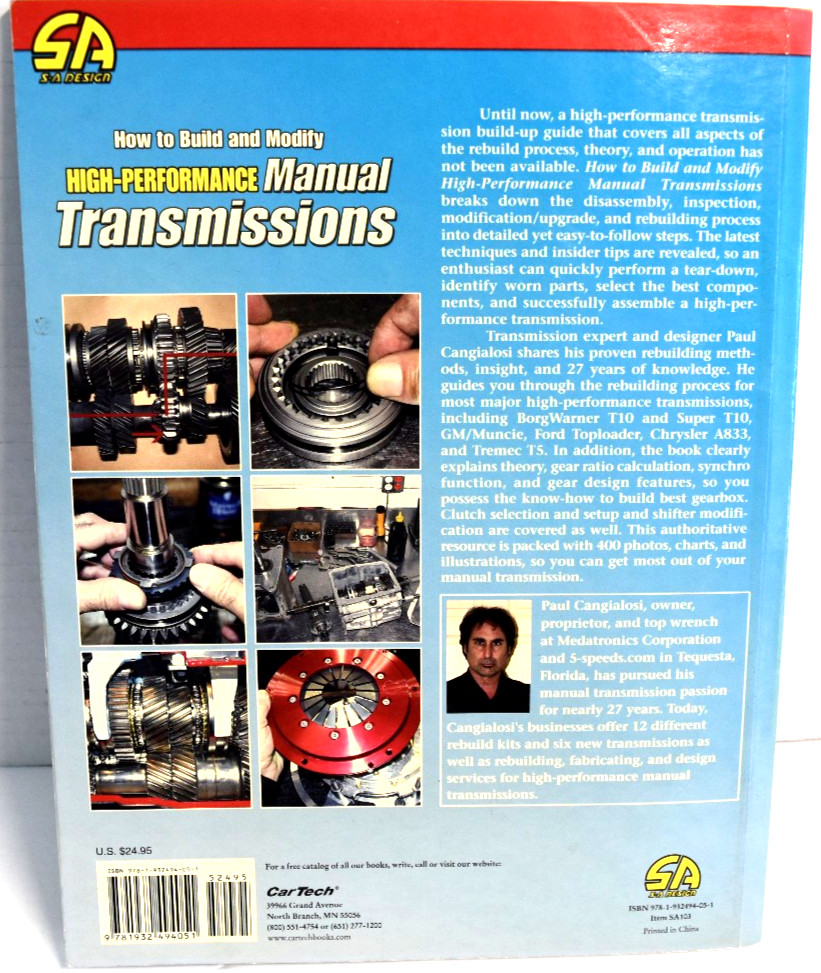 How to Build and Modify High-Performance Manual Transmissions by Paul Cangialosi