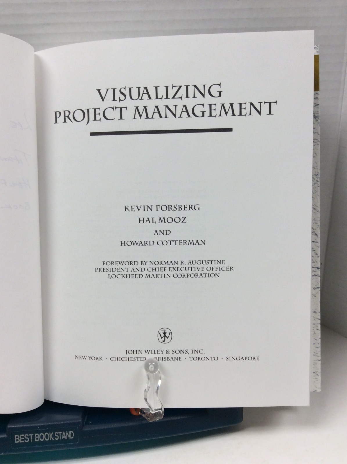 VISUALIZING PROJECT MANAGEMENT HC FIRST EDTION, SIGNED Forsberg and Mooz 1996