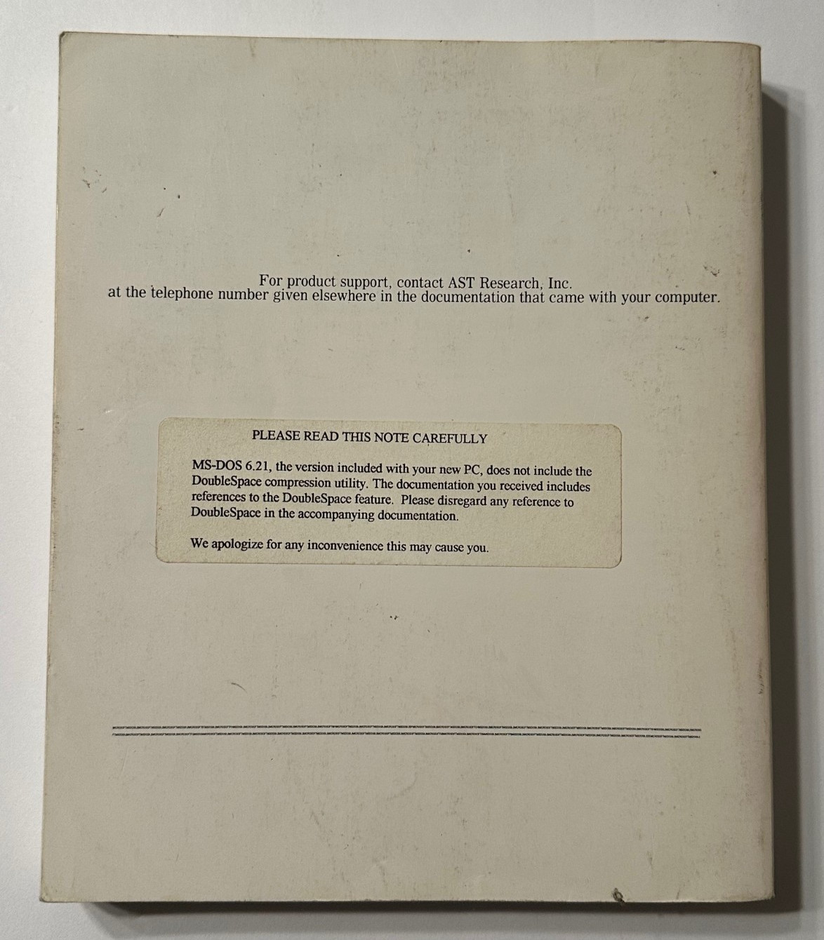 RARE: 1993 “AST Computer” branded – Windows & MS-Dos 6.2 User Guide – Book ONLY