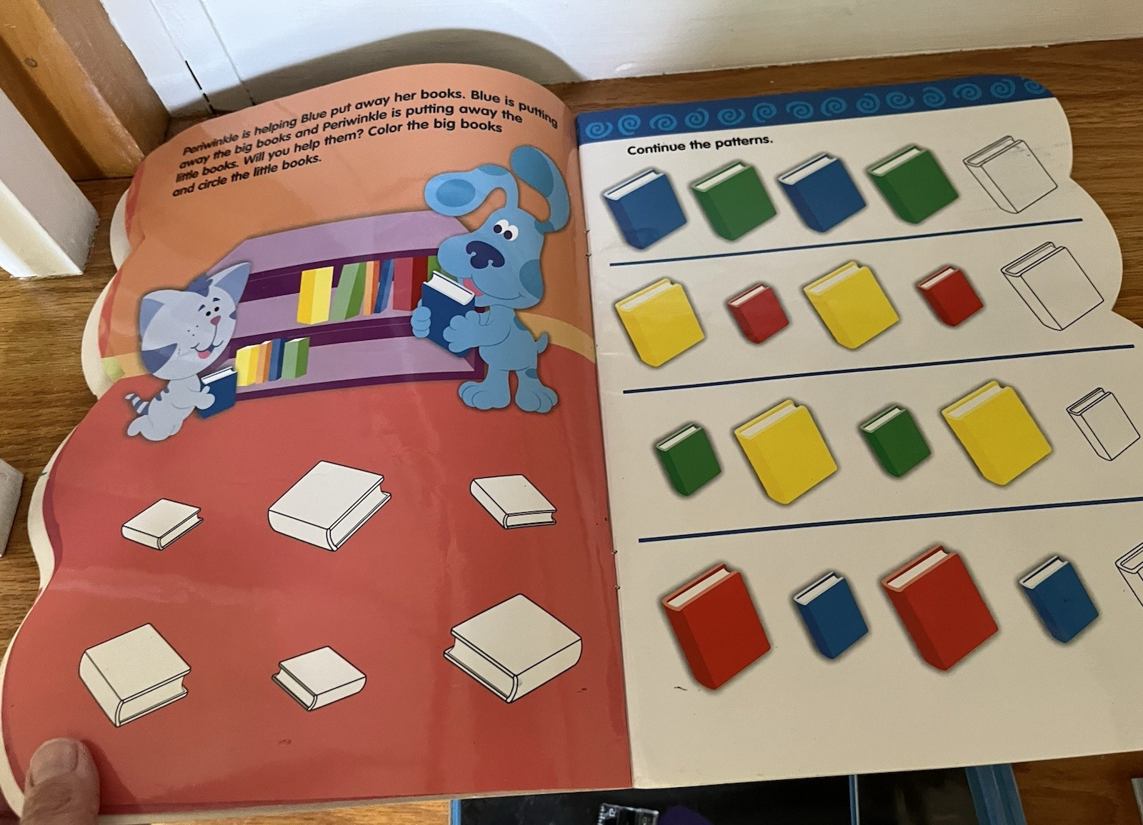 Blue’s Clues Wipe-Off Workbook Sort and Match Gently Used, Good Shape