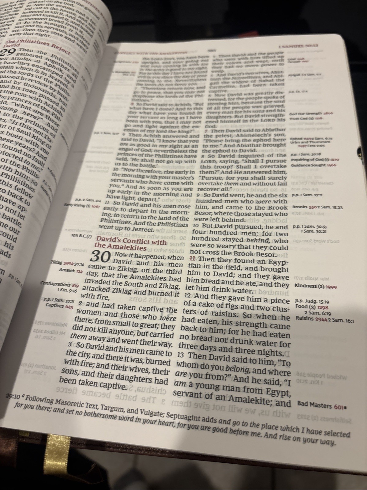 NKJV, Thompson Chain-Reference Bible, Large Print, Leathersoft, Brown.