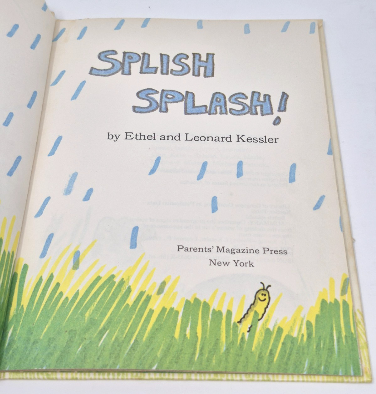 Splish Splash! by Ethel and Leonard Kessler 1973 Parents Magazine Press Spring