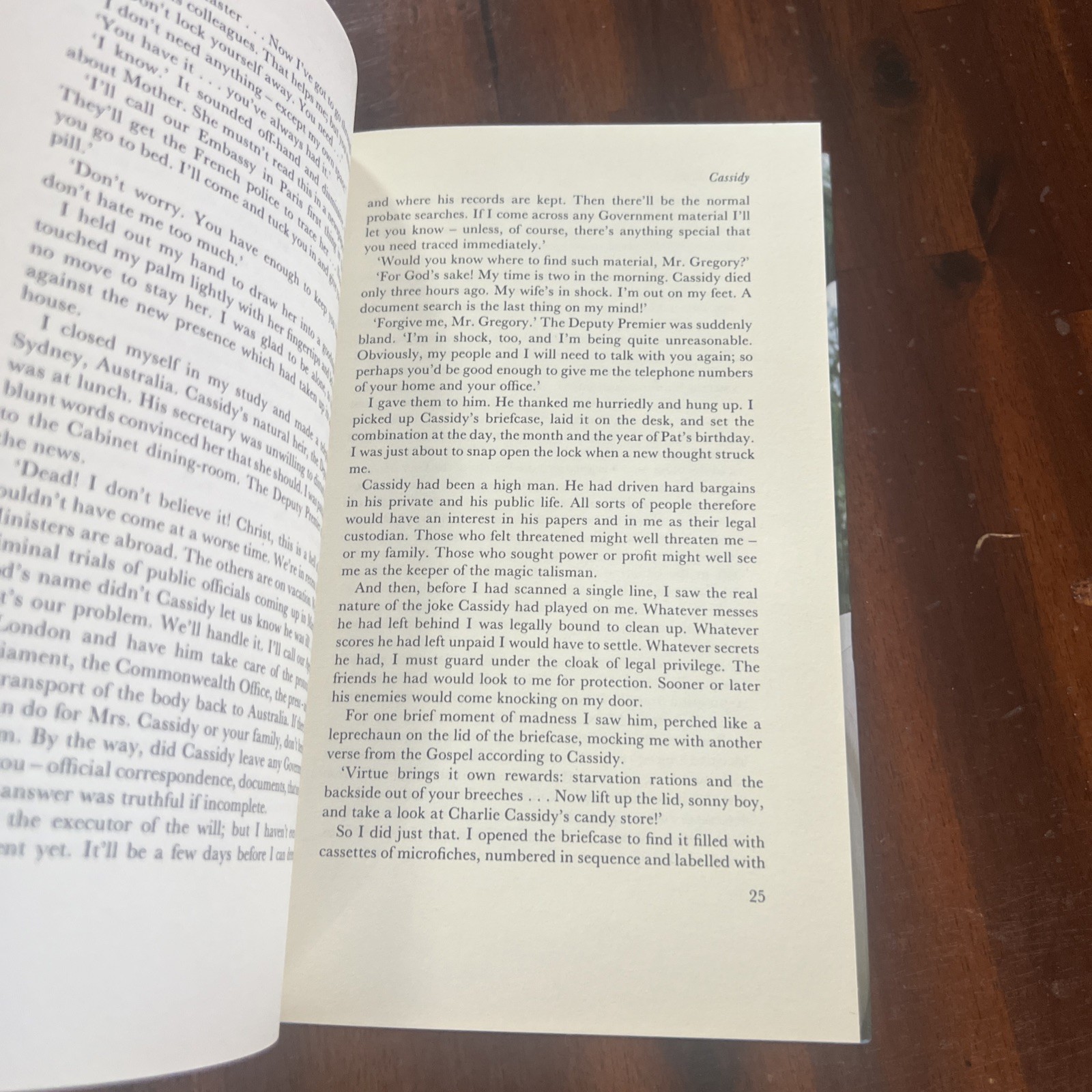 Cassidy By Morris West 1st Edition Vintage Hardcover 1986 20bookj