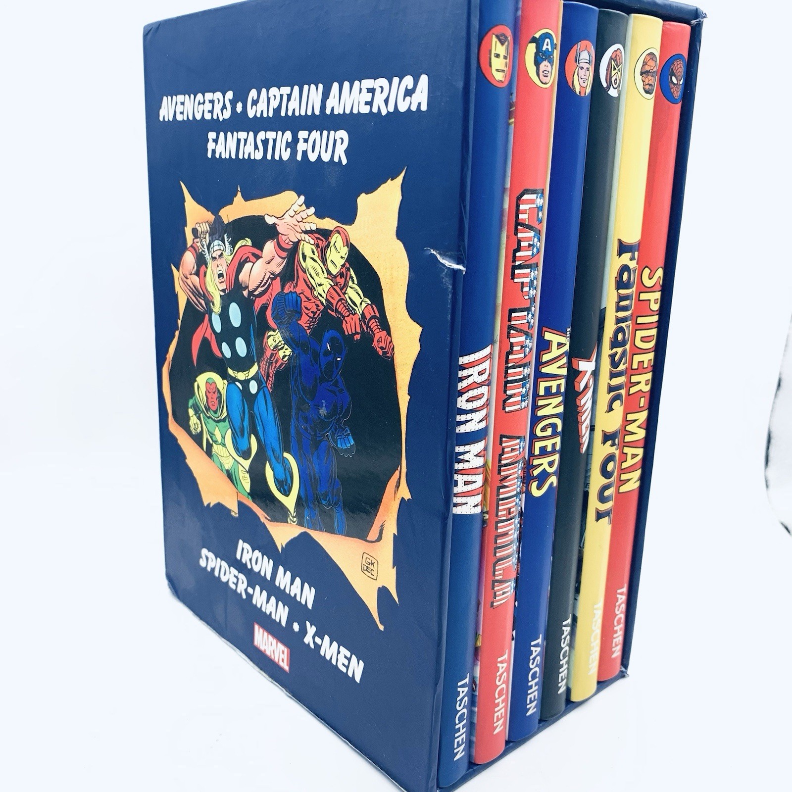 Marvel Super Heroes: 6-Book Set, Author Roy Thomas Taschen Ironman Spiderman