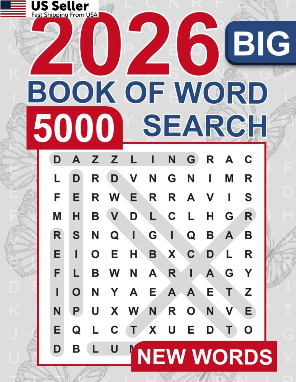 Big Book of Word Search 5000 Words Puzzle Book for Adults & Seniors Large Print
