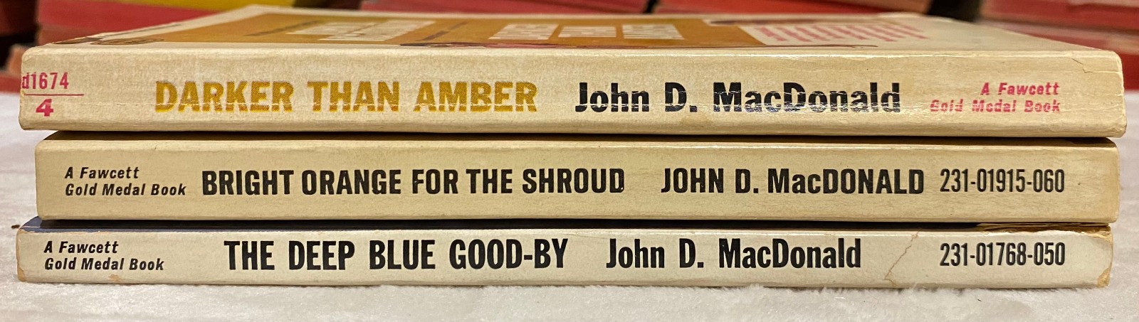 DISCOVER 3 Travis McGee’s BY JOHN D MACDONALD FOR $17.76 plus $4.00 shipping A16