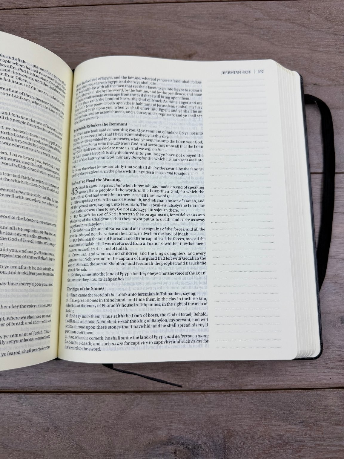 KJV Journal the Word Bible 2016 Thomas Nelson Hardcover Lay-Flat Black