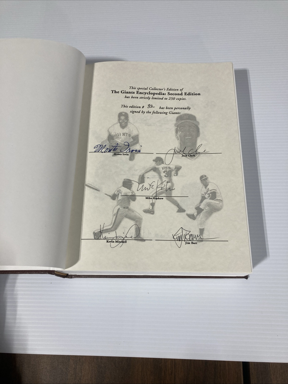 The Giants Encyclopedia 2nd Edition (Leather Bound, 2003) Signed & Numbered Ed.