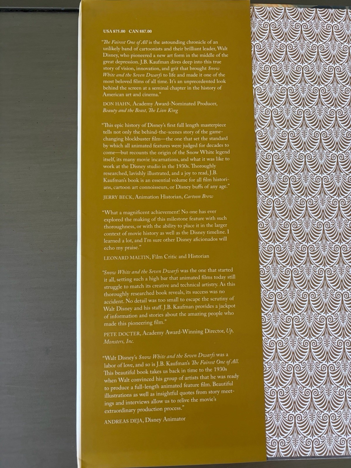 THE FAIREST ONE OF ALL THE MAKING OF WALT DISNEY’S SNOW WHITE By JB Kaufman Book