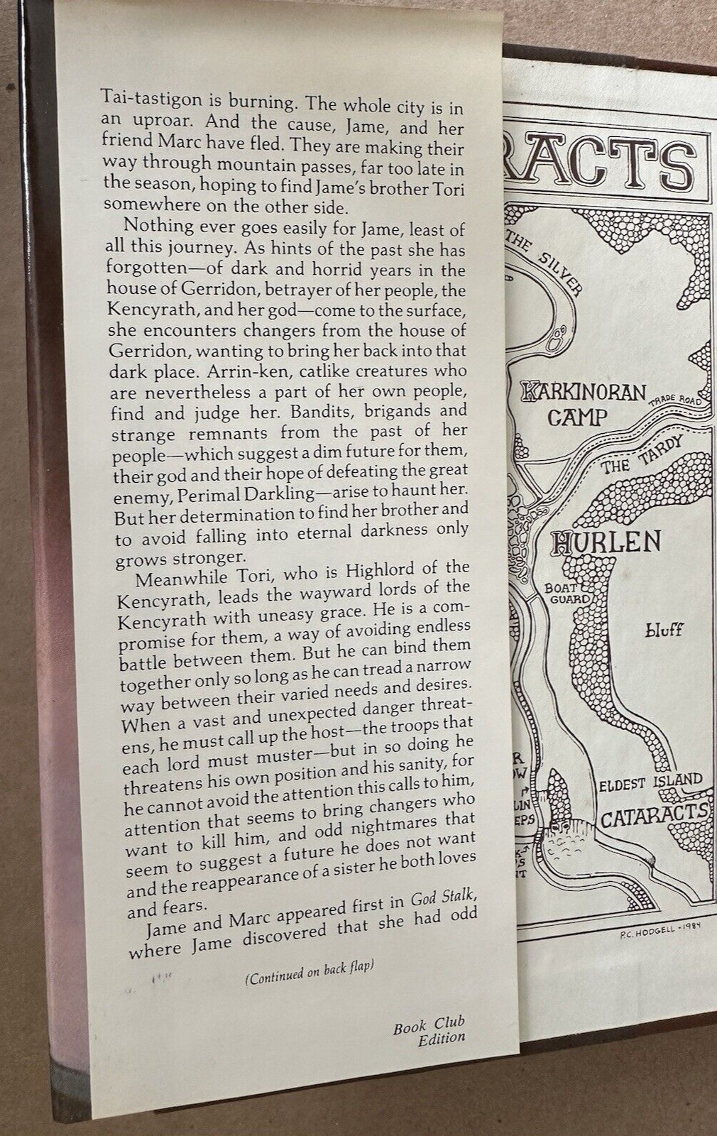 Dark of the Moon, by P.C. Hodgell Fantasy Sci Fi Hardback 1985 Book Club