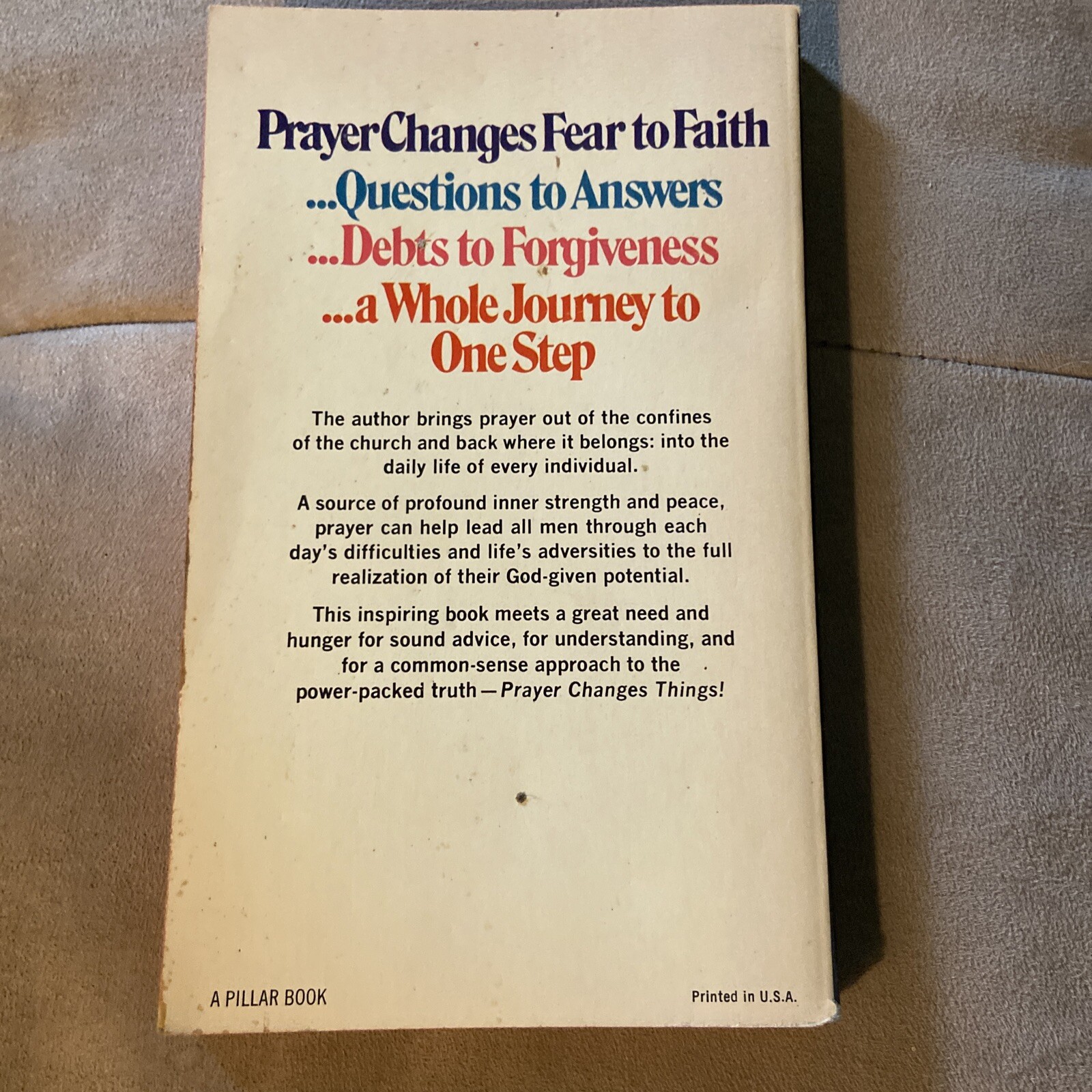 Prayer Changes Things by Charles L. Allen Vintage 1975 Paperback Book