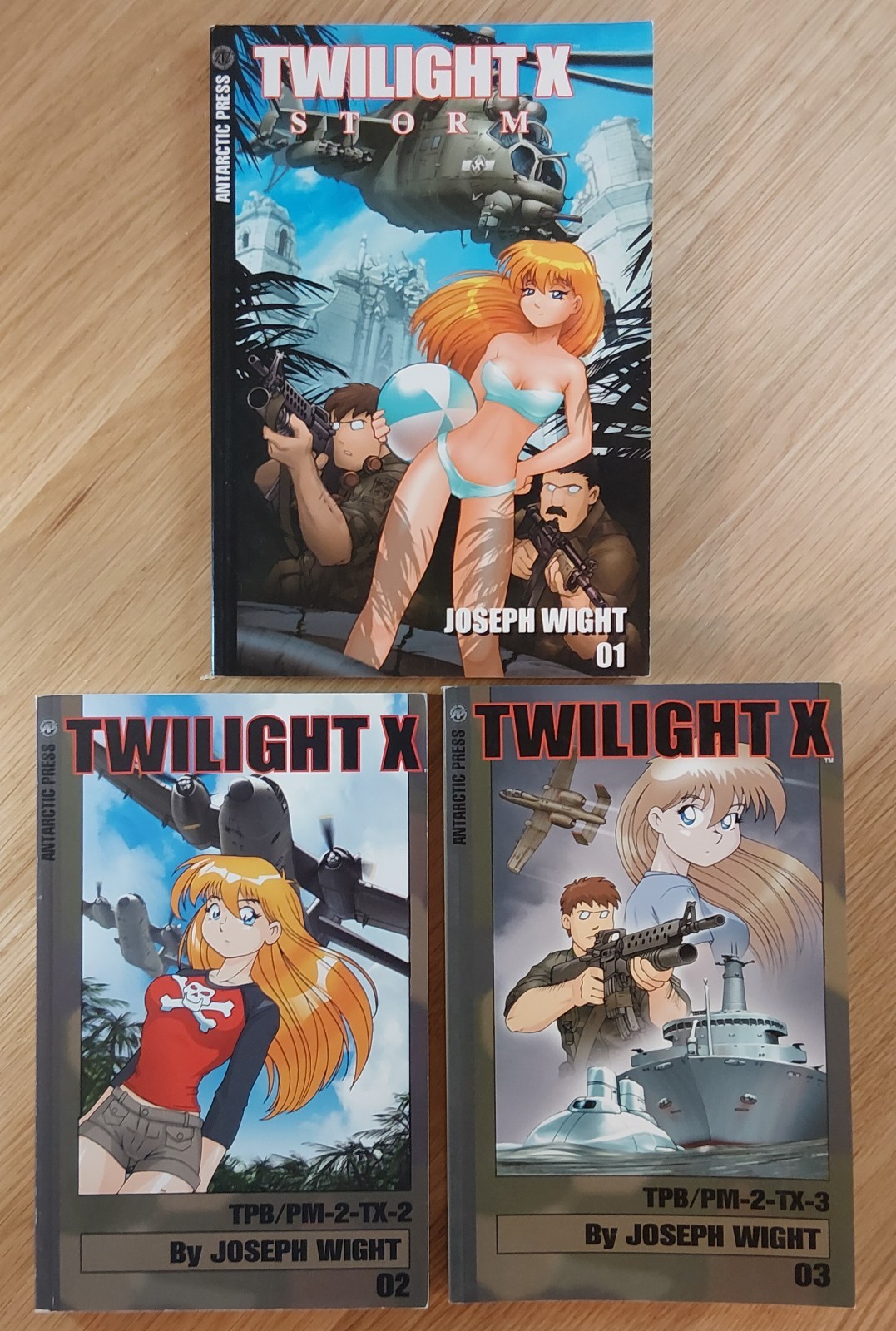 Twilight X Manga Volume TPB/PM-2-TX-1 & 2 Storm Wight Antarctic Press OOP Rare 3
