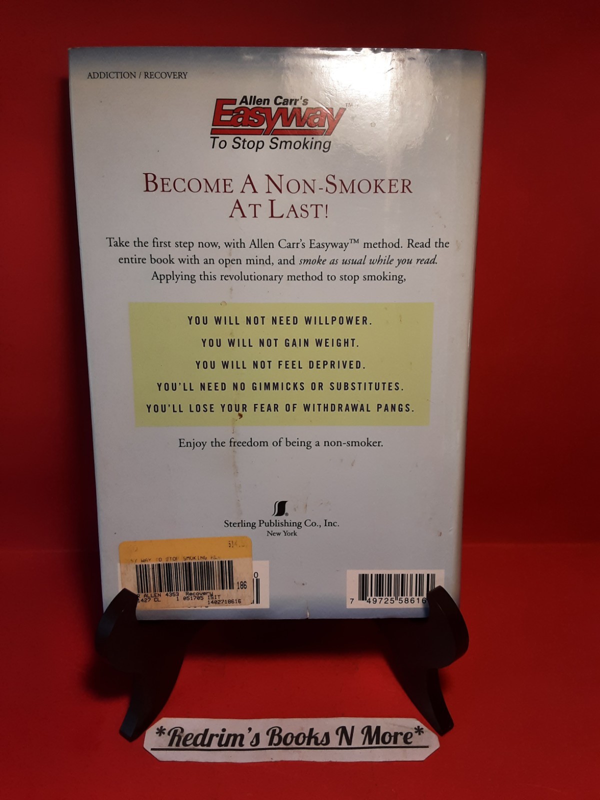 Easy Way To Stop Smoking Allen Carr 2004 Hardcover VERY GOOD Self-Help