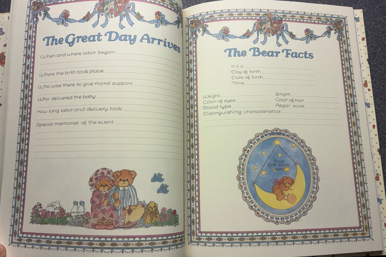 Vintage Lucy Rigg Baby Book- “Baby’s Book” For Recording Milestones- (1986)- New
