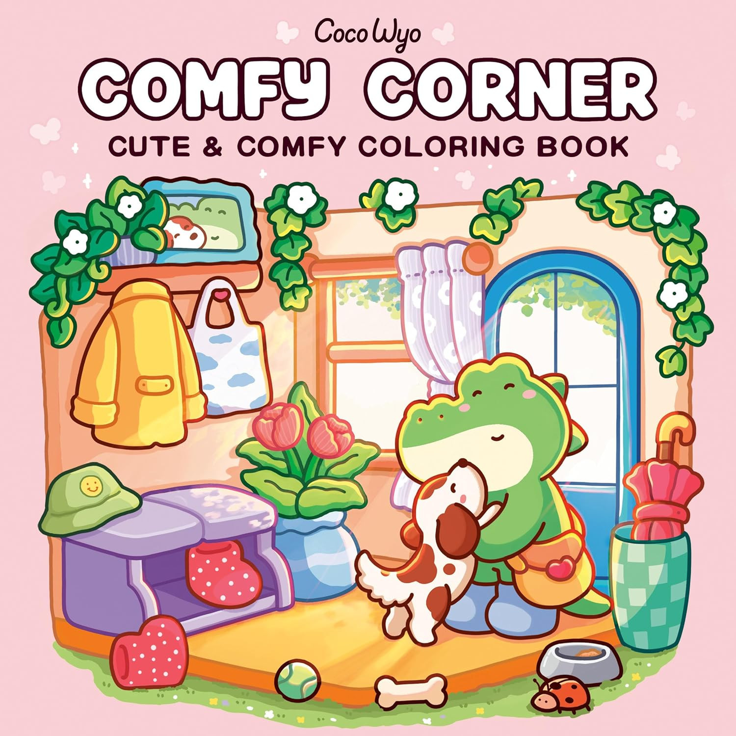 Comfy Corner: Coloring Book for Adults and Kids (Cozy Spaces Coloring)