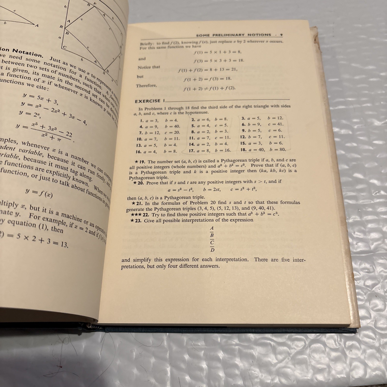 Plane Trigonometry Hardcover Vintage 1959 1961 A W Goodman John Wiley Hc –