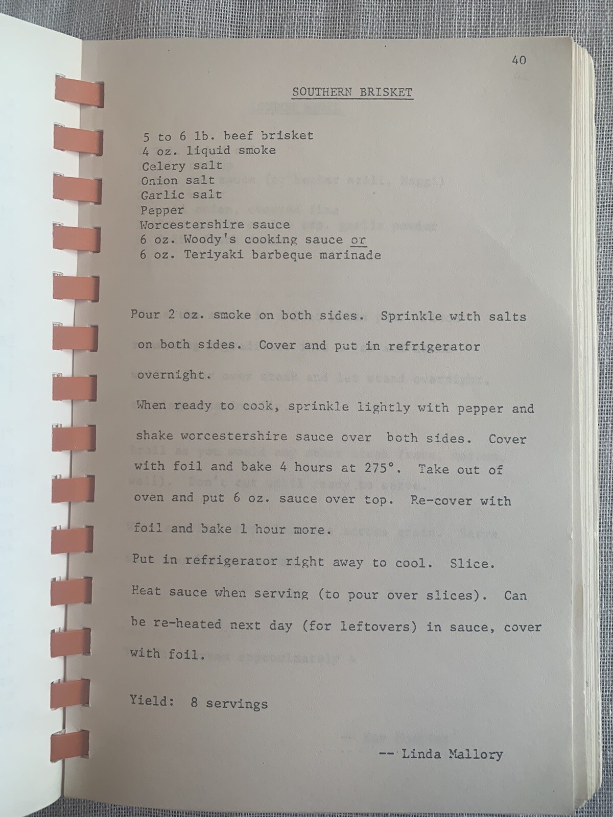 Vintage Social Club Community Cookbook 1974 Edition with 228 Pages