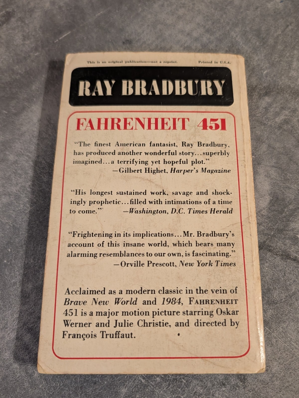 Vintage (1967-1991), Ray Bradbury, Collectible Bundle, “Fahrenheit 451”