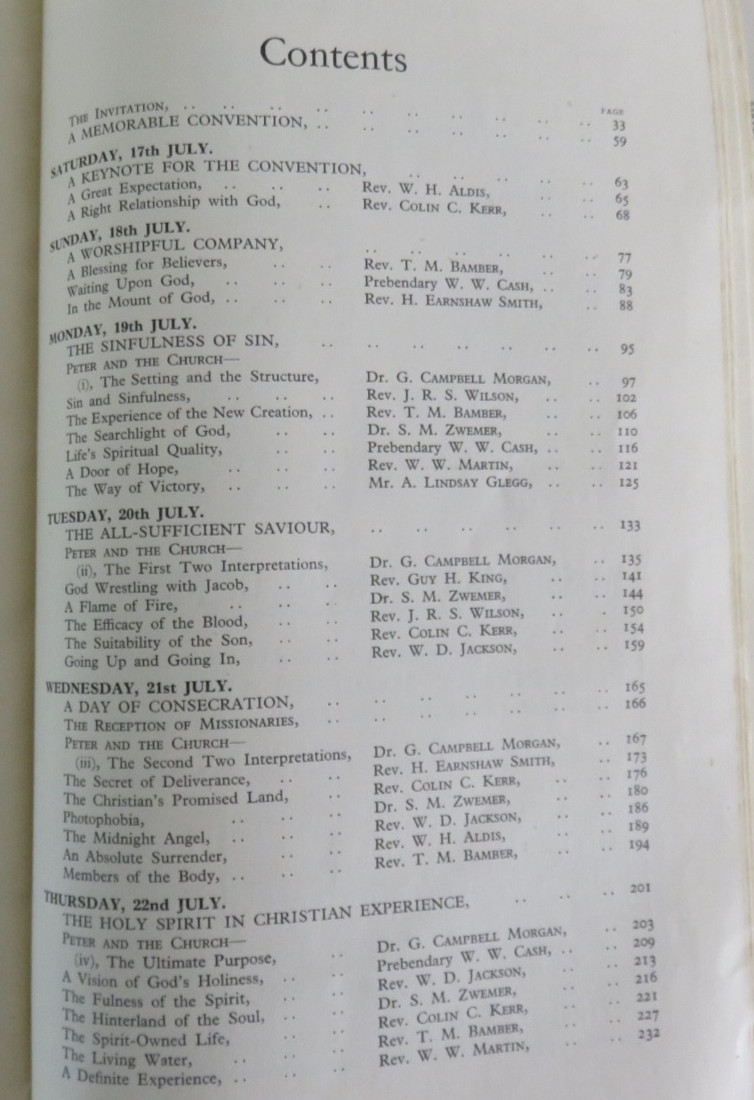 The Keswick Convention 1937 PB Pickering & Inglis