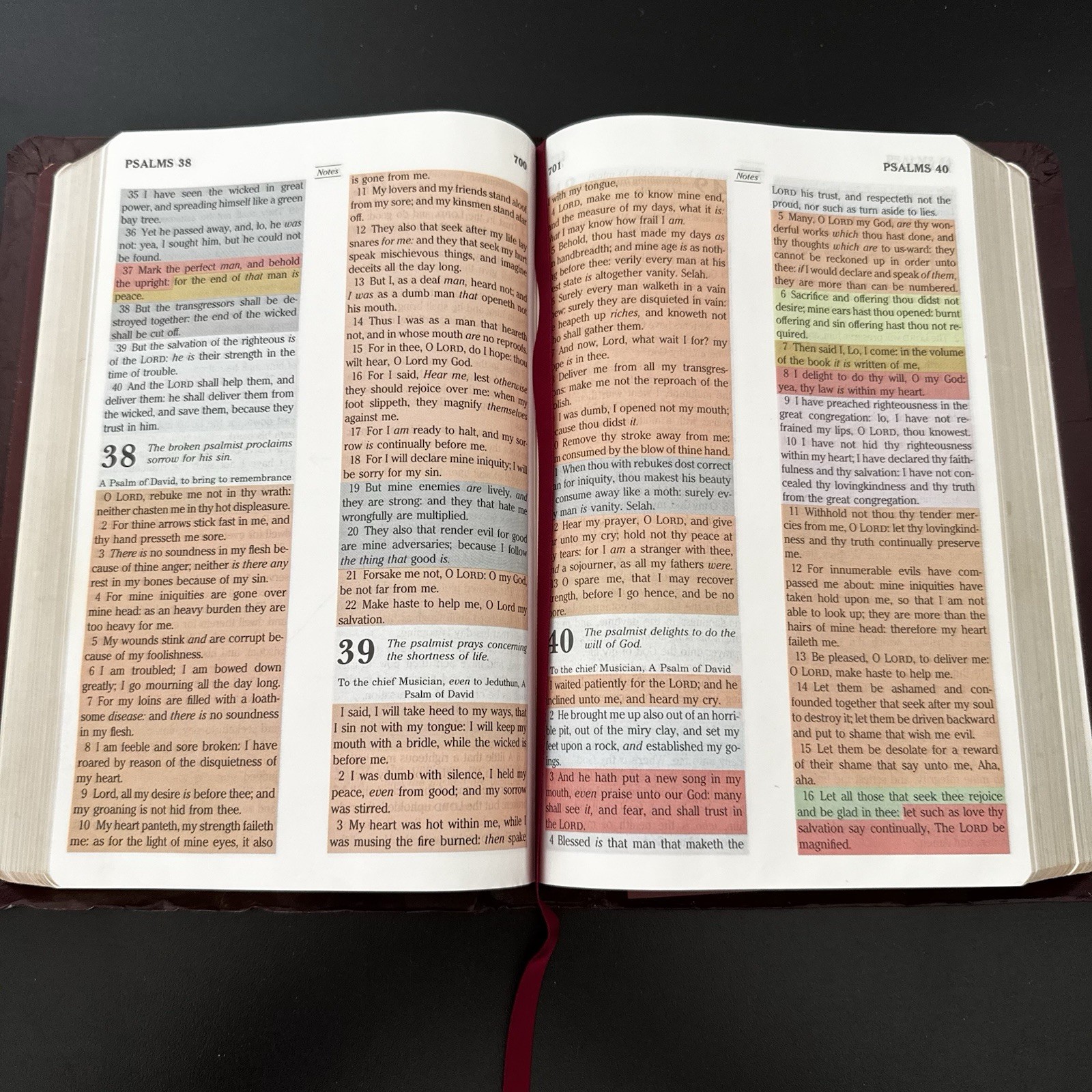 The Rainbow Study Bible, Bold Letter Edition – King James Version 1992 Burgundy