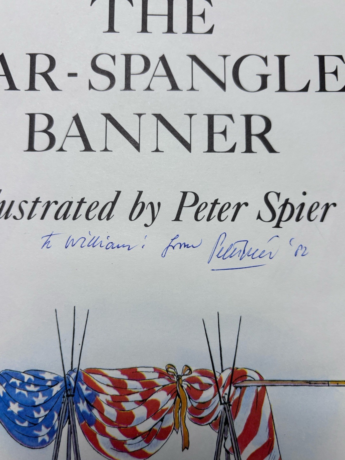 The Star-Spangled Banner by Peter Spier 1st Edition Inscribed by Author, HB