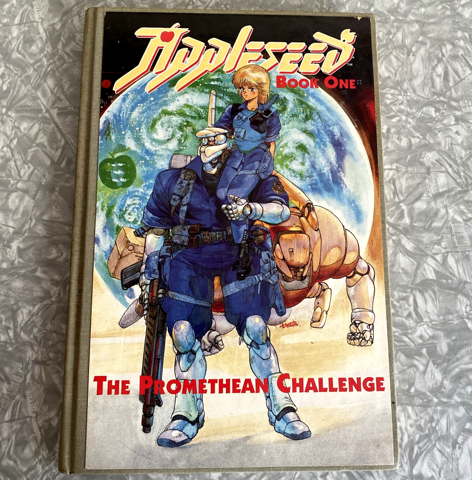 AS-IS Appleseed The Promethean Challenge First Printing Cloth Hardcover *STAINED