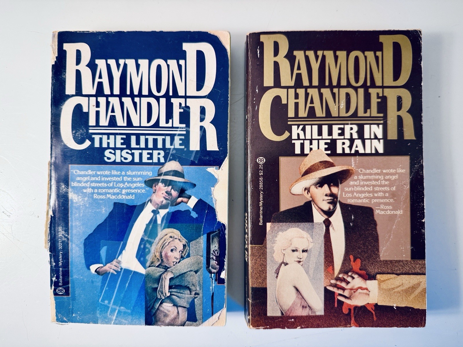Raymond Chandler Vintage Paperback Lot Ballantine Books Noir Crime Fiction