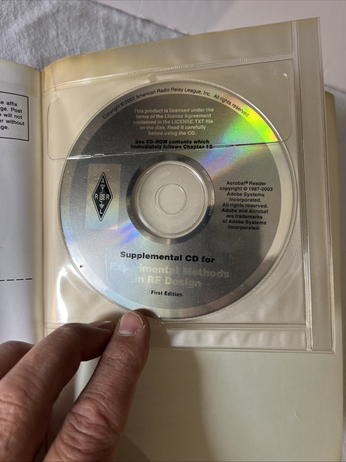 Experimental Methods In RF Design Hayward ARRL Cream PB USA Amateur Radio + CD