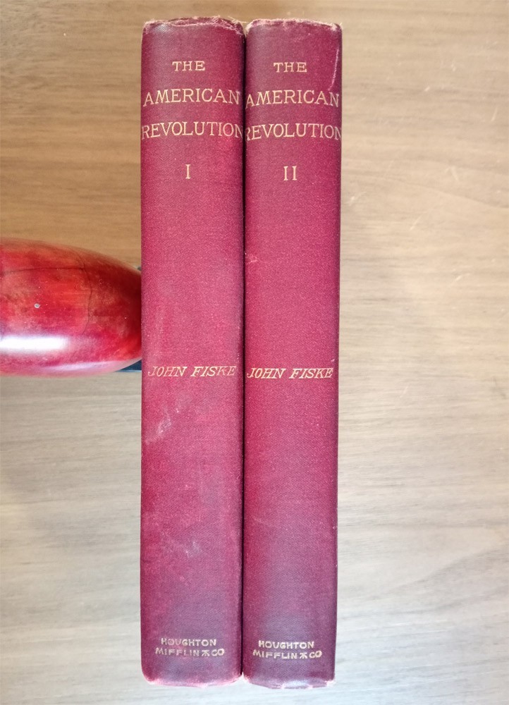 The American Revolution by John Fiske Rare Antique History Book Set 2 Vol 1891