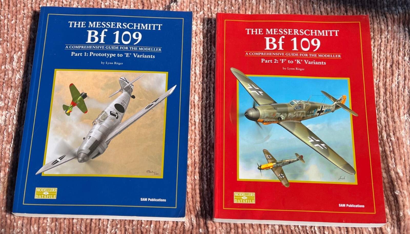 the MESSERSCHMITT BF 109 LOT E F K VARIATIONS part 1 2 modeller book sam ritger