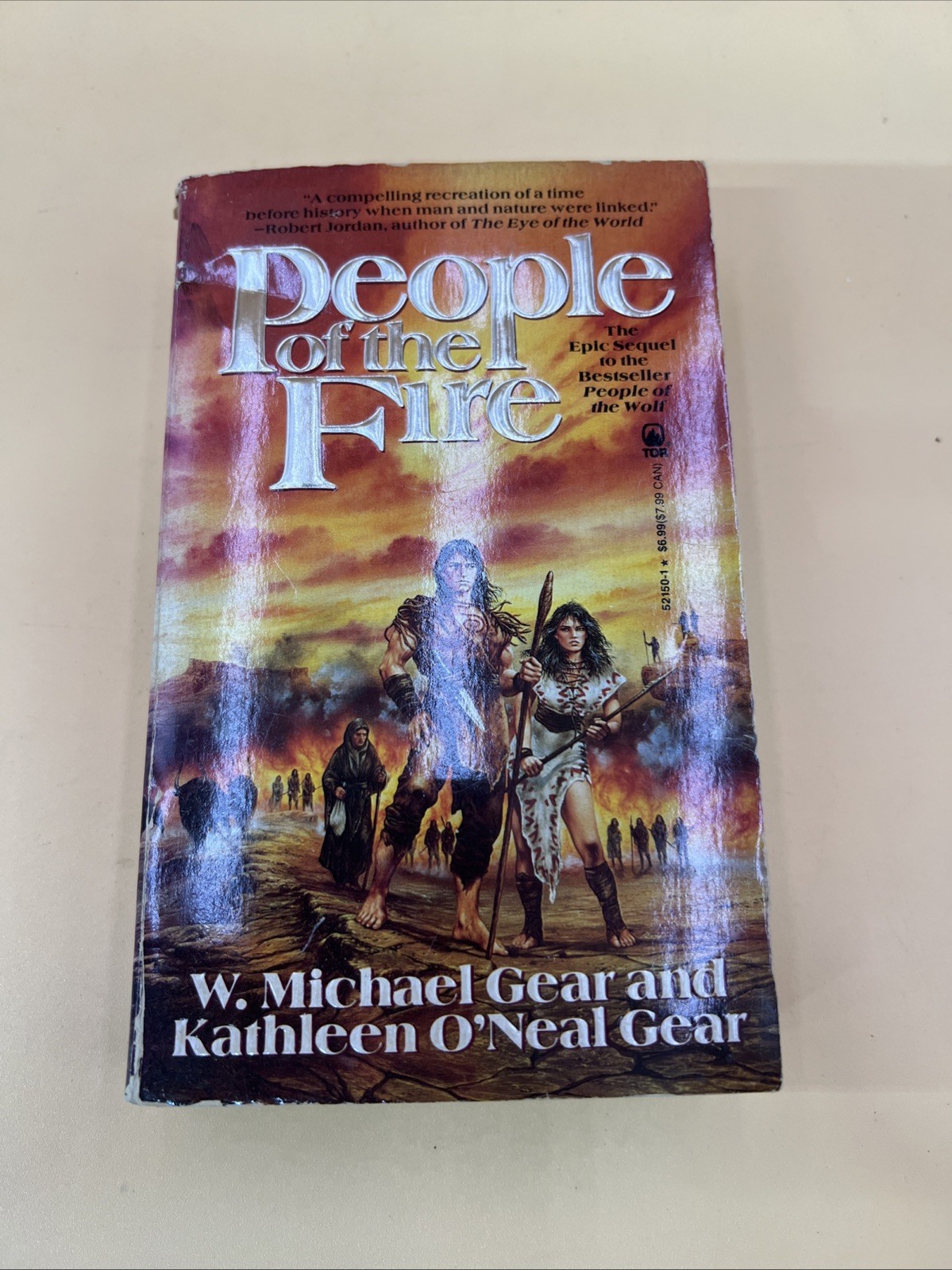 PEOPLE OF THE FIRE by W. Michael Gear & Kathleen O’Neal Gear 1991 Tor paperback