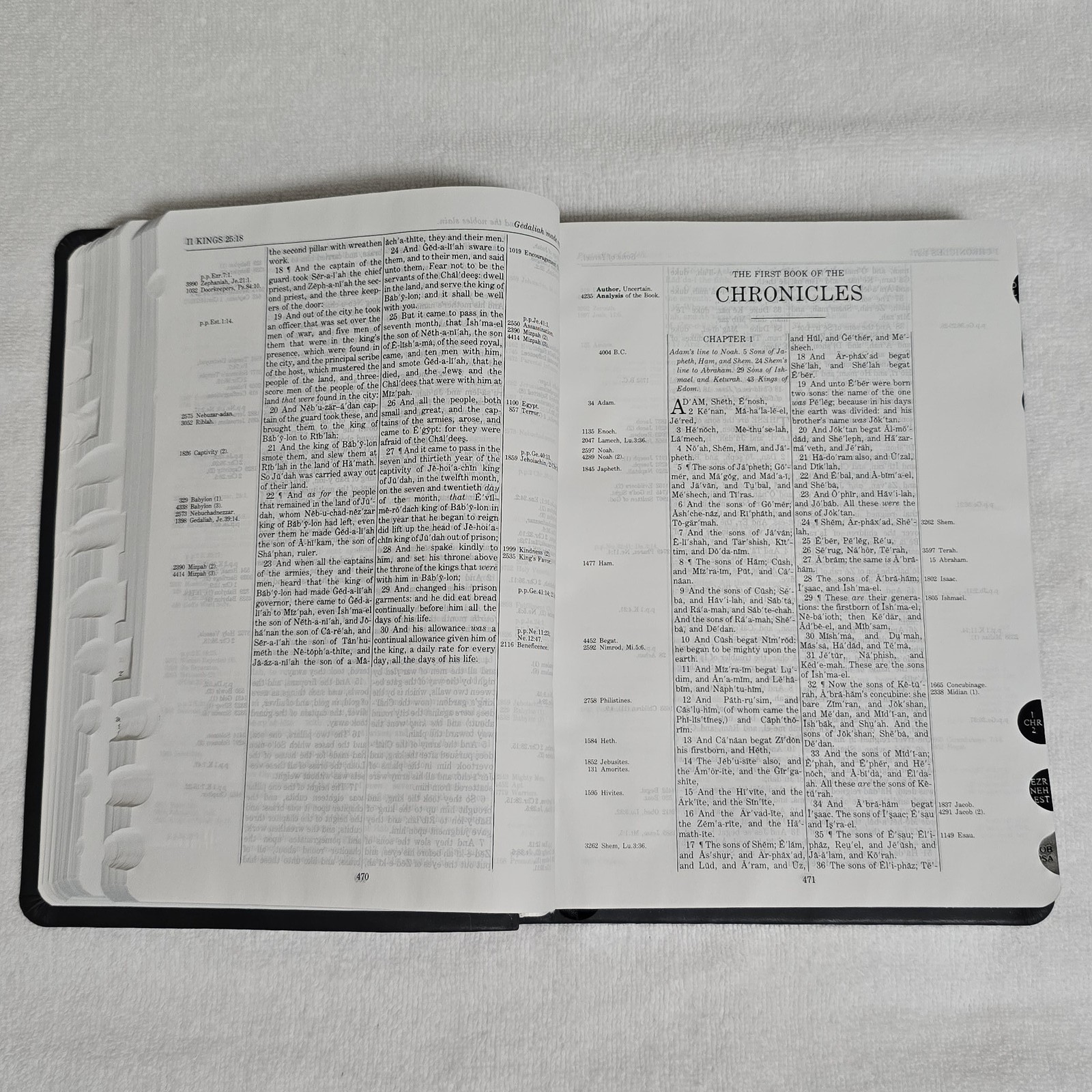 Thompson Chain Reference Bible KJV 5th Improved Ed 2014 Black Kirvella Kirkbride