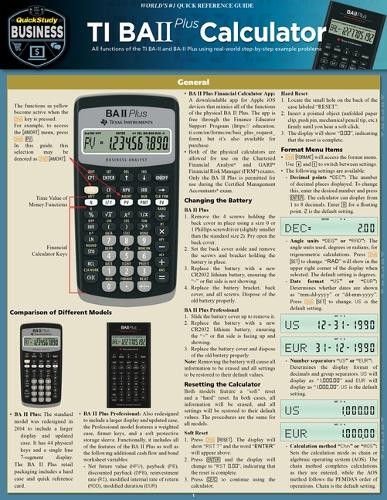 Barcharts Inc Ti BA II Plus Calculator (Mixed Media Product) (UK IMPORT)