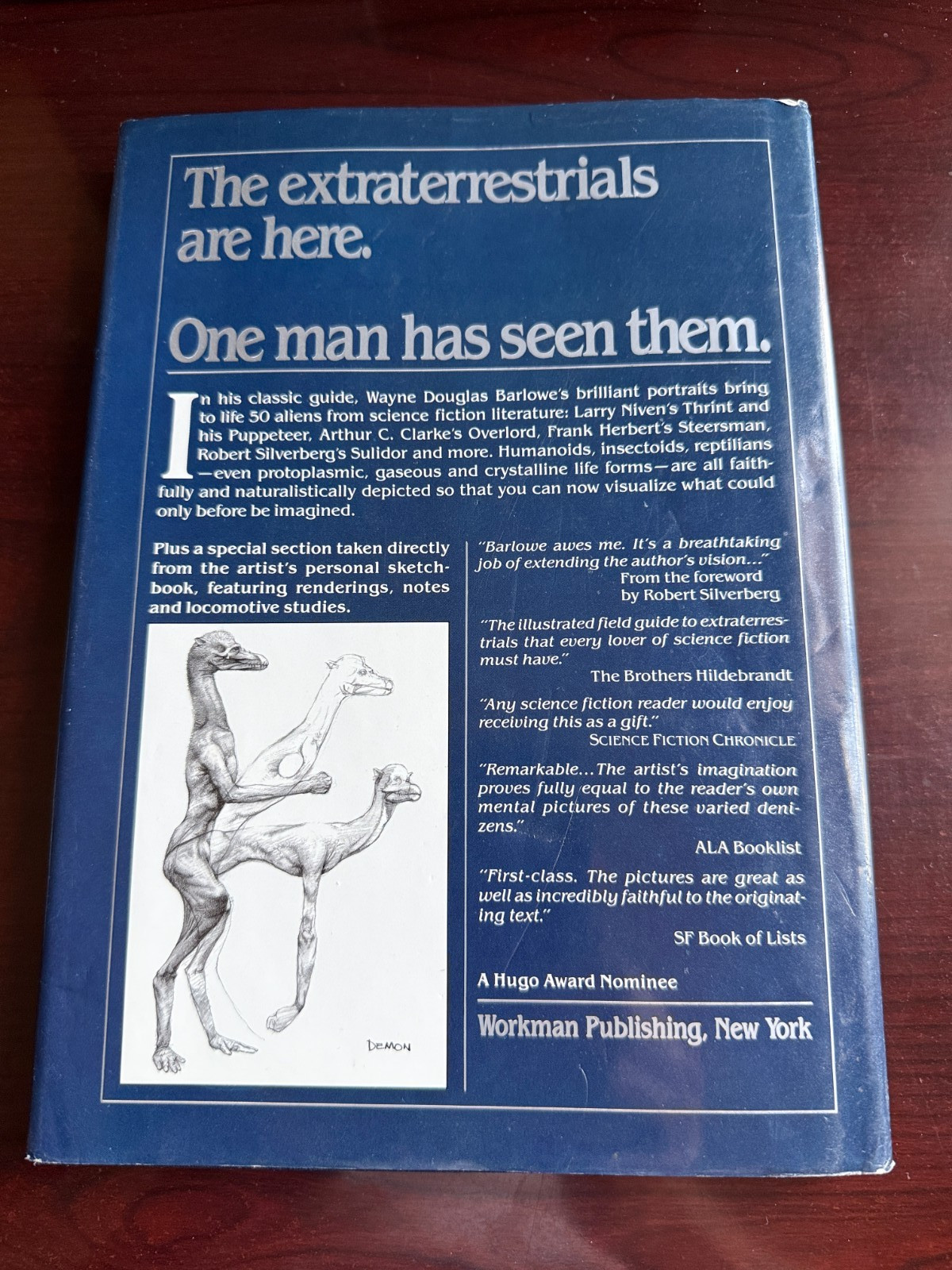 Barlowe’s Guide to Extraterrestrials Science Fiction Art HC 1987 Illustrated VG