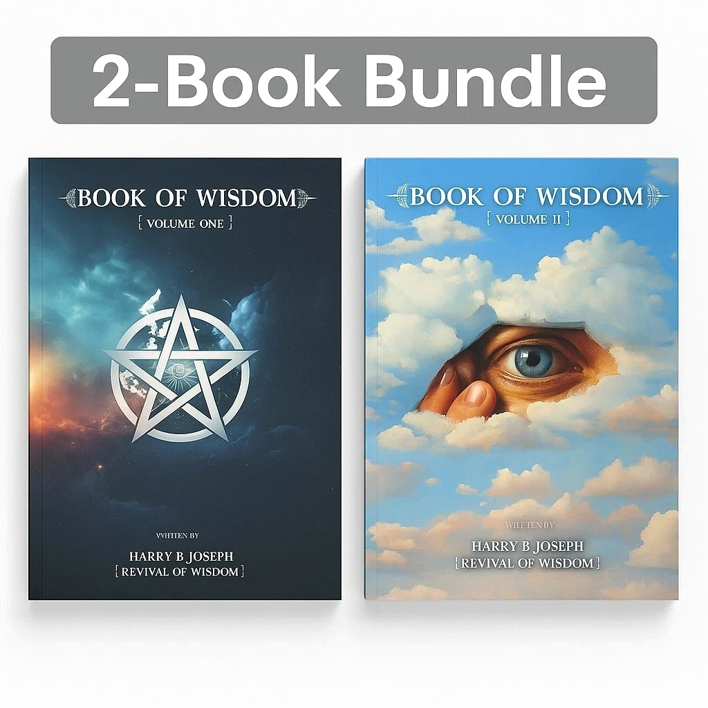 Book of Wisdom Volumes 1 & 2 by Harry B. Joseph -Paperback Bundle USA