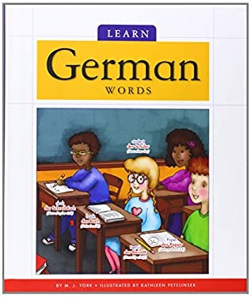 Learn German Words Reinforced Library Binding M. J. York