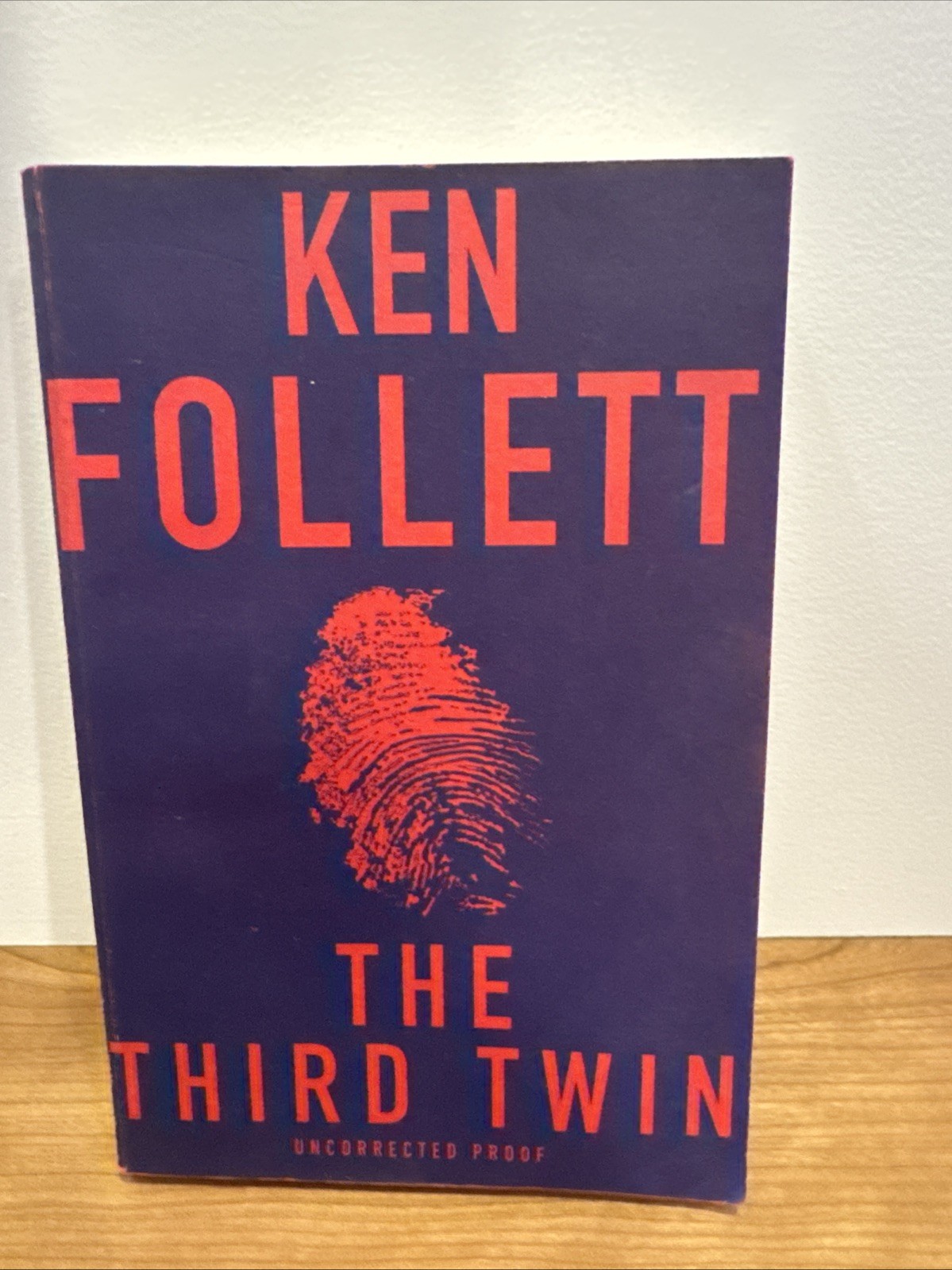 Ken Follett The Third Win Uncorrected Proof ACR 1996 RARE