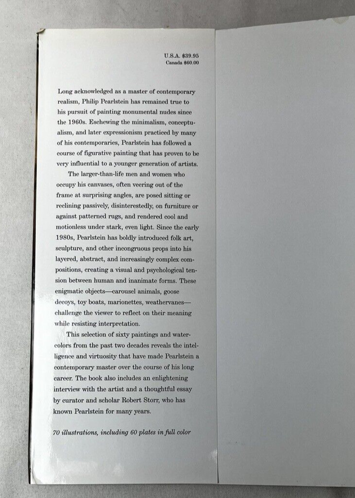 Philip Pearlstein: Since 1983 – Robert Storr 2002 HC DJ