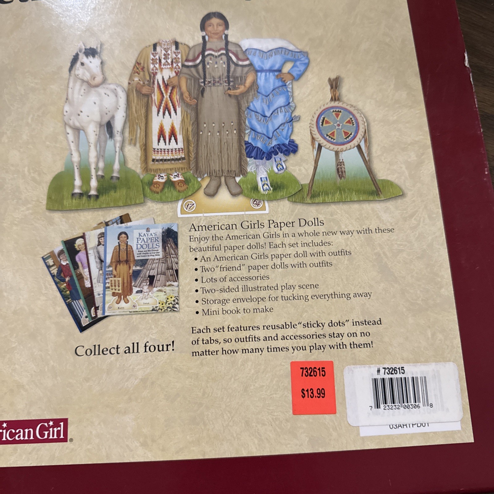 The American Girls Collection Samantha’s Paper Dolls & Art Studio Set NEW NIB