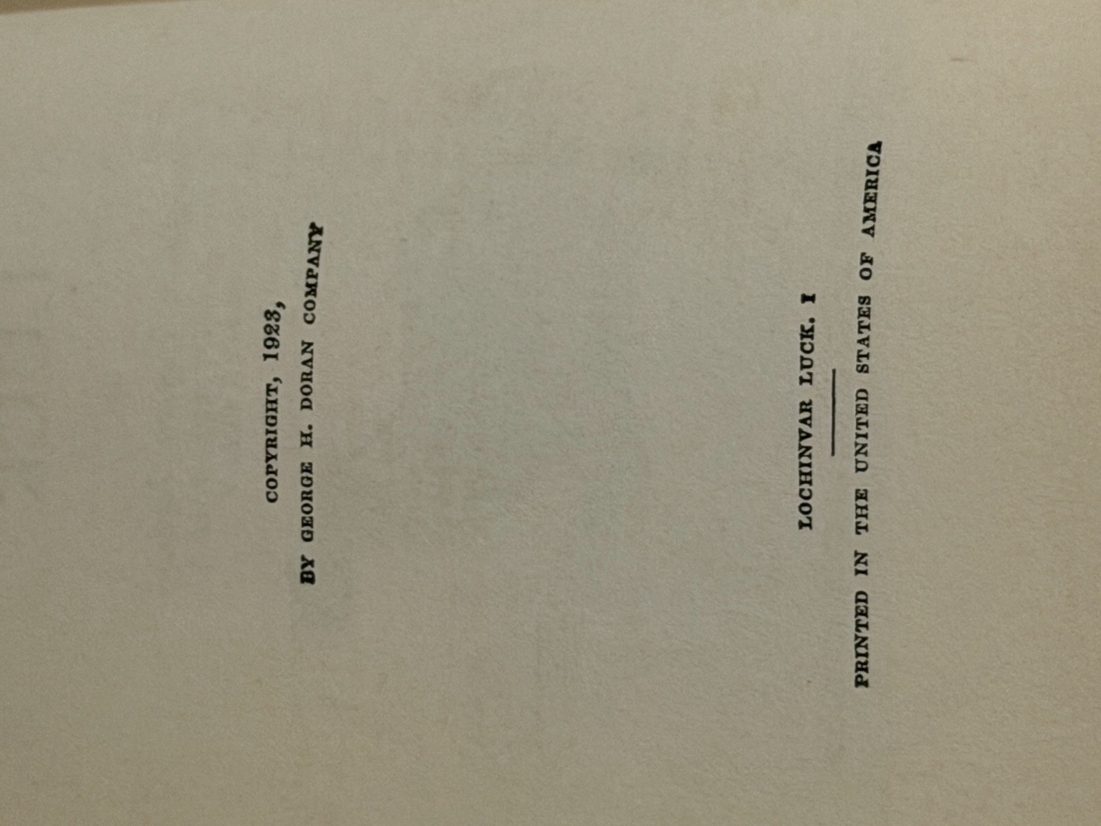 Lochinvar Luck by Albert Payson Terhune Grosset & Dunlap 1923 Hardcover