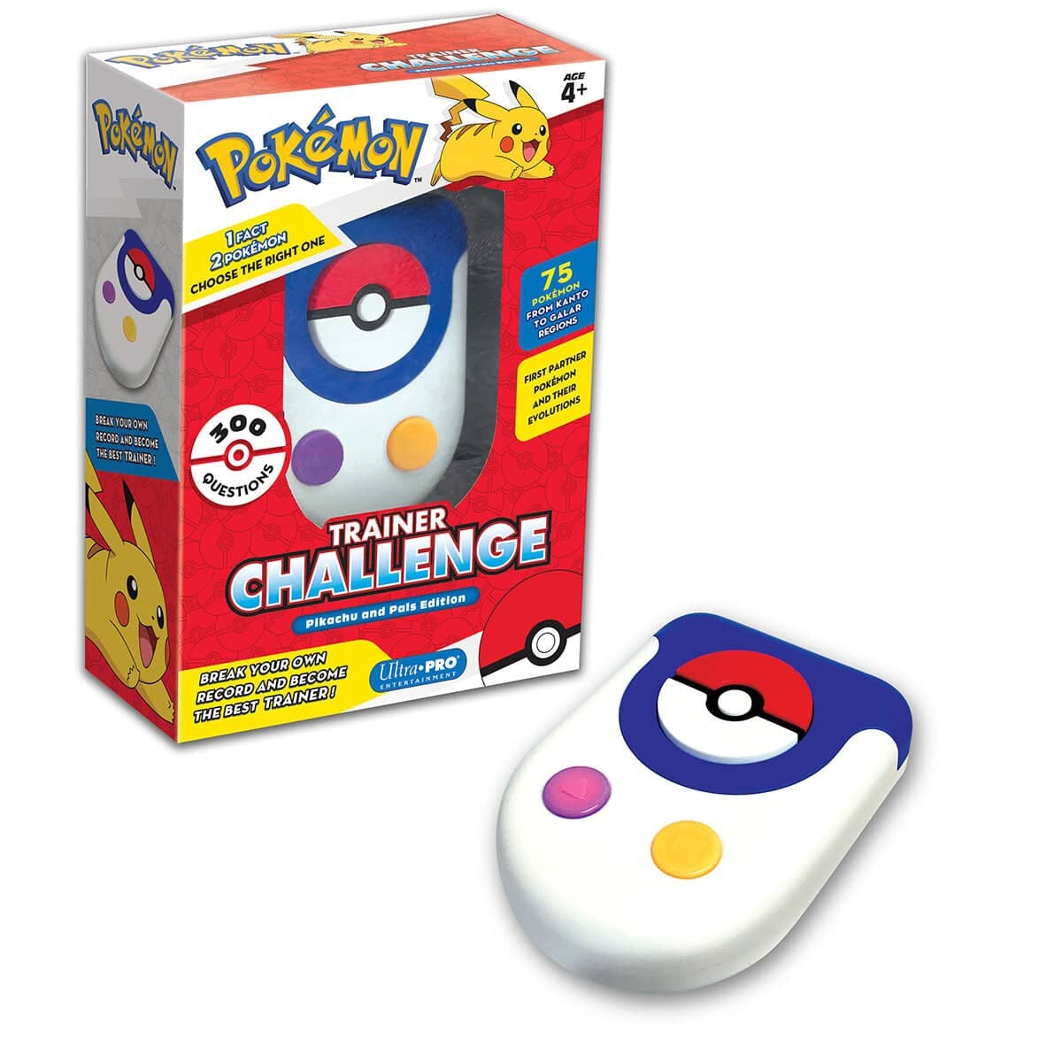 Pokémon Trainer Challenge Pikachu and Pals Edition 300 Questions Trivia Game