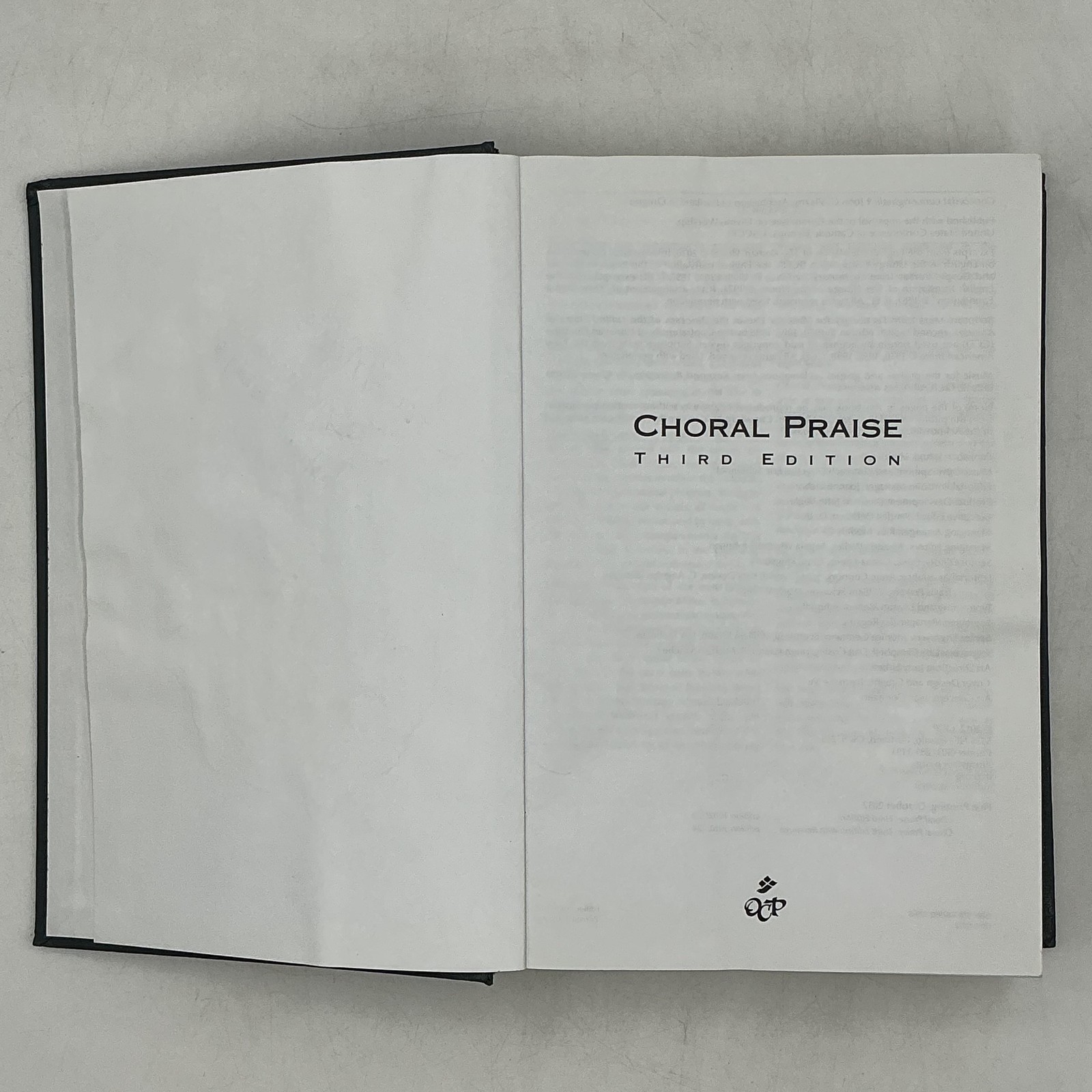 Choral Praise Third Edition Randall DeBruyn OCP Faux Leather HC Black 2012 USA