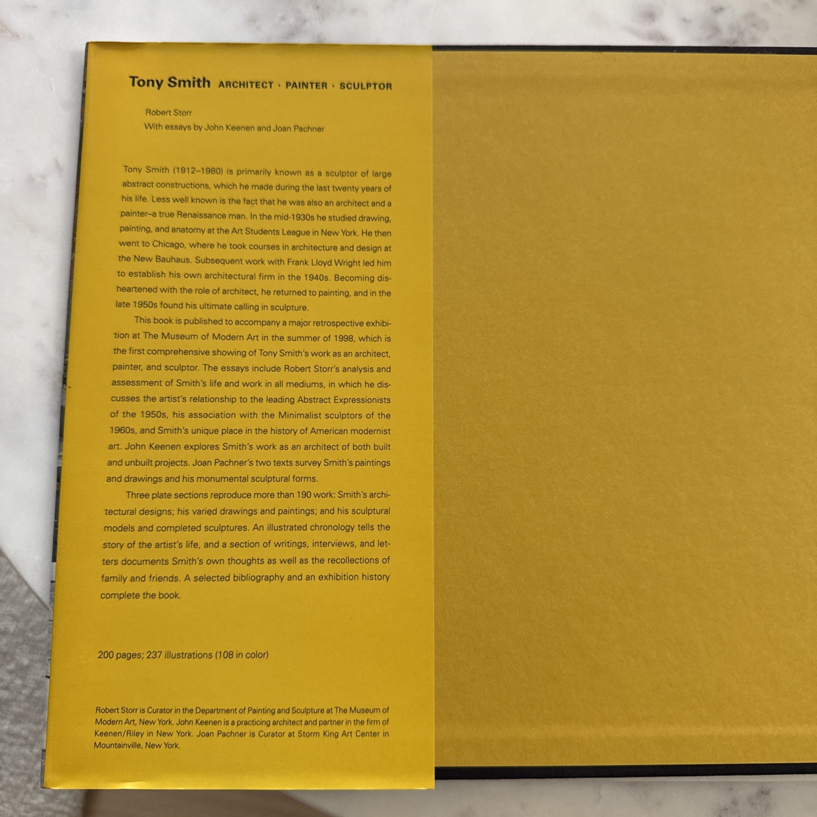 Tony Smith: Architect, Painter, Sculptor by Robert Storr (1998, Hardcover)