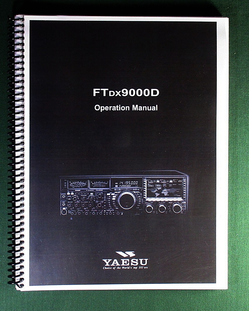 Yaesu FTdx9000D Operation Manual: with Protective Covers!