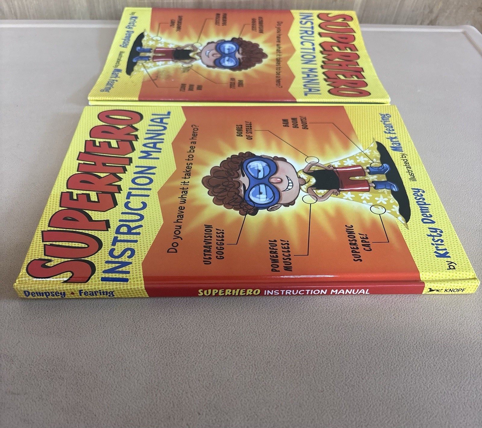 Superhero Instruction Manual HC Kristy Dempsey Kids Book Binding Issue