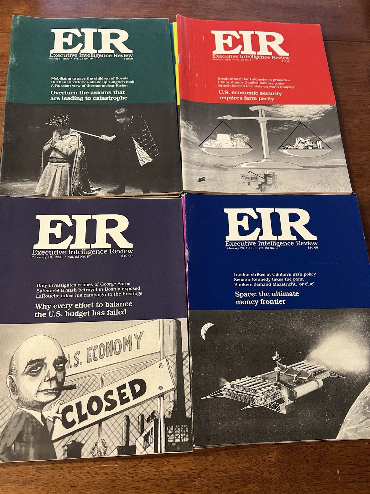EIR Executive Intelligence Review 51 Issues 1996