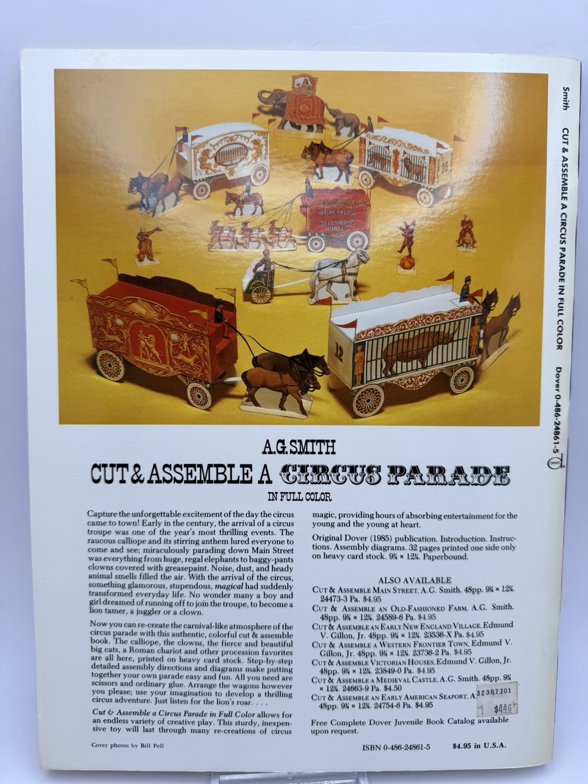 CUT AND ASSEMBLE VINTAGE CIRCUS PARADE FULL-COLOR By A. G. Smith BRAND NEW