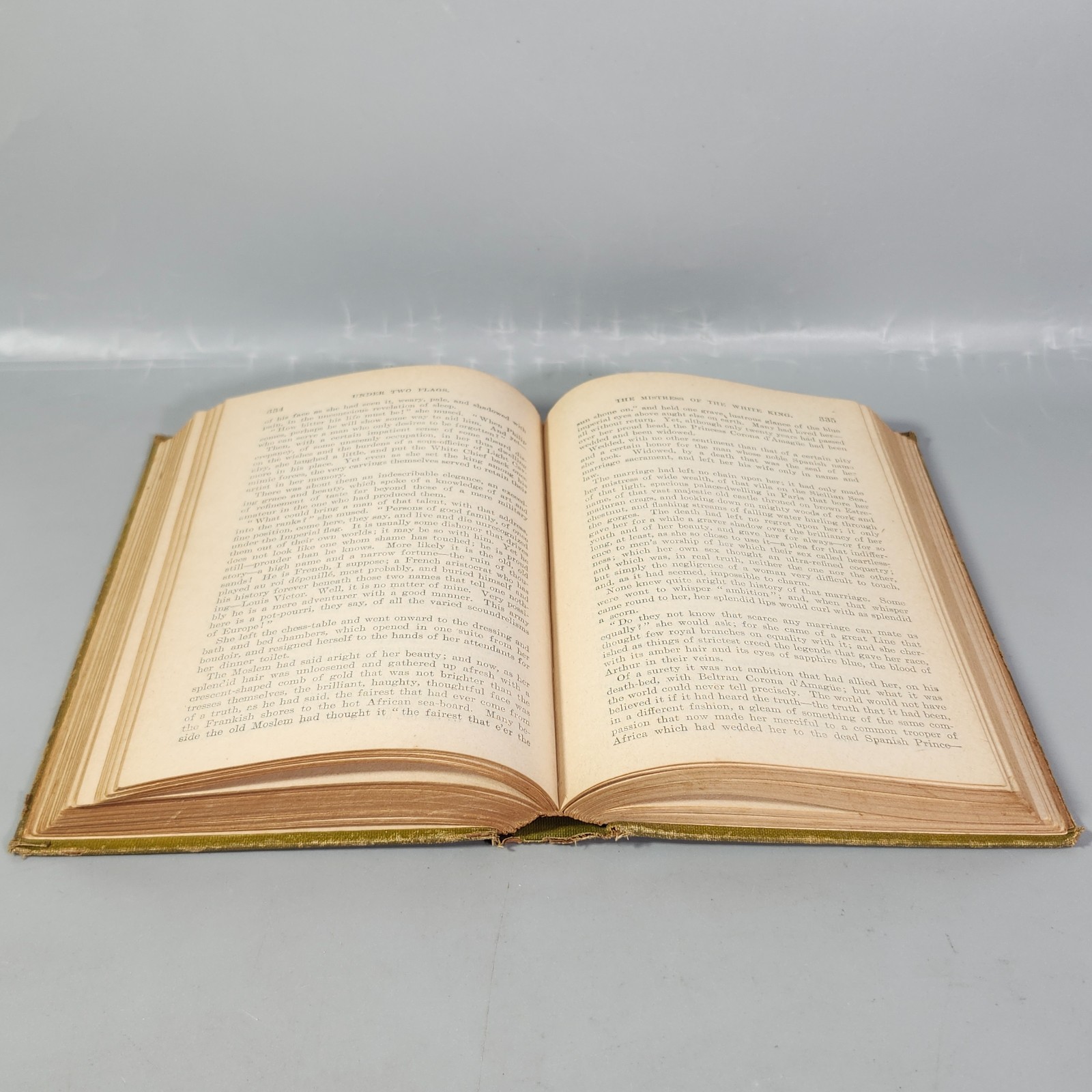 Under Two Flags Novel by Ouida HC Early 1900s Antique Book Hurst Company Version