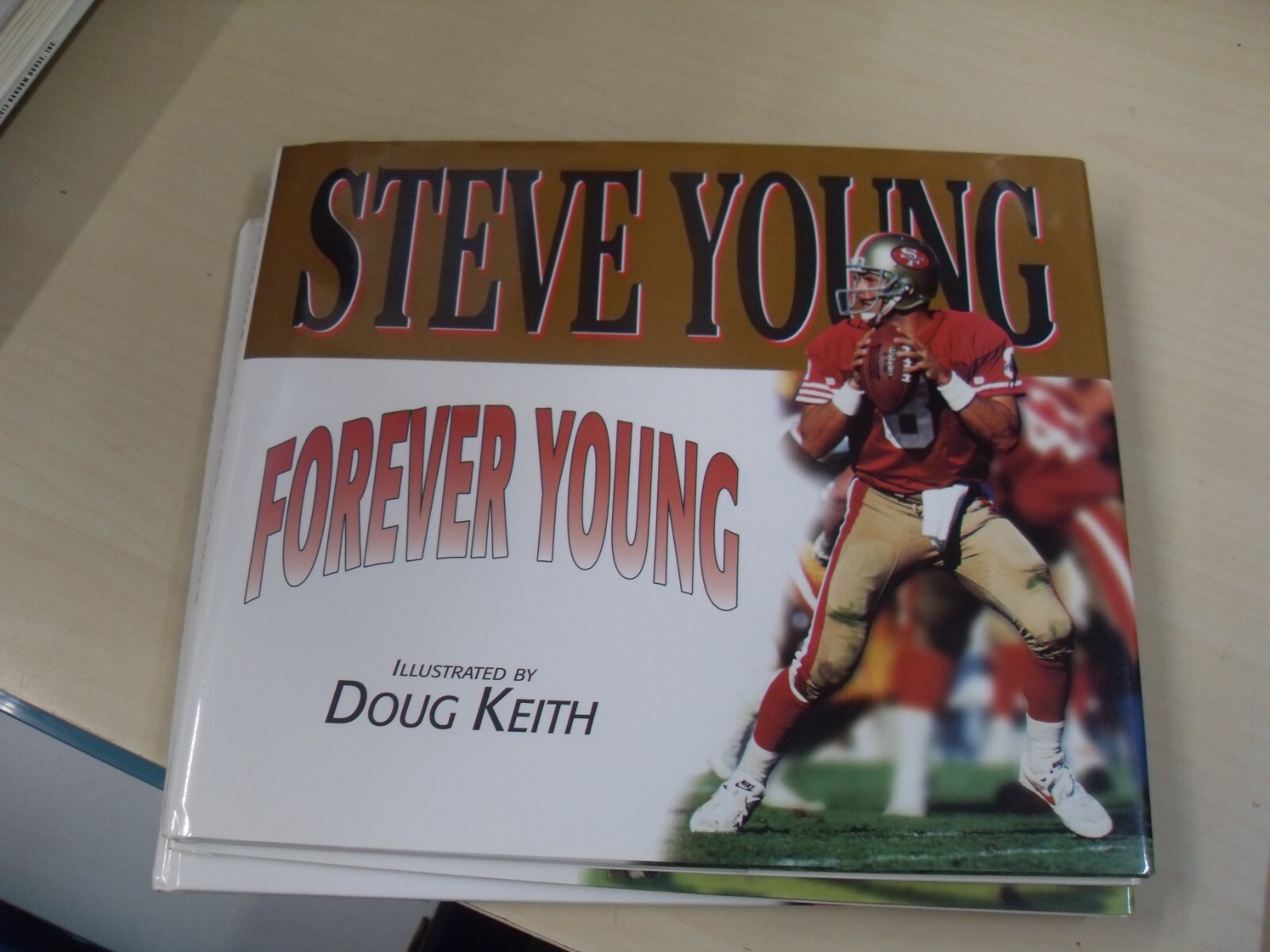 Forever Young Hardcover Steve Young Greg Brown Signed BNAA